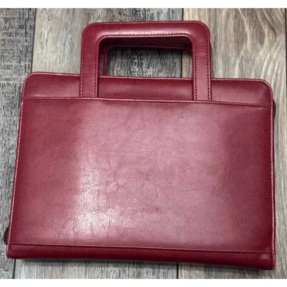 Franklin Covey 365 Faux Leather 7 Ring Classic Planner Retractable Handles